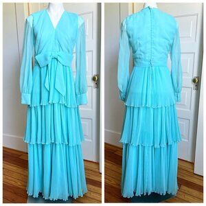 60s Mint / Teal Gown